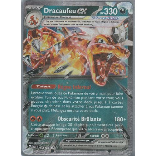 Carte Pokémon - Dracaufeu Ex - 054/091 - Ultra-Rare - Ev4,5 Destinées De Paldea