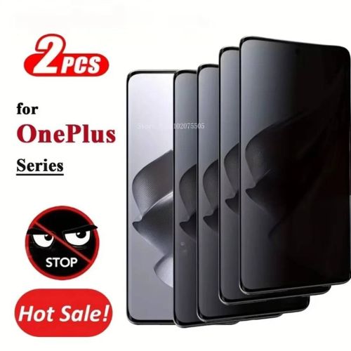 2 Pièces Verre Trempé De Confidentialité Pour Oneplus 13s/13r/12/12r/11/10r/10t/10 9 Pro/9 Rt/9r/8t +/8pro/6t/7t Film De Protection D'écran Anti-Espion.Oneplus 10 Pro.2 Pièces