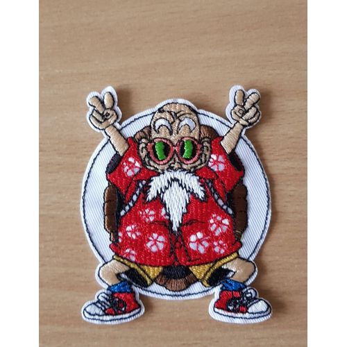 Écusson Brodé Dragon Ball Z Kamé Sennin 9x7,5 Cm Thermocollant, Pas Besoin De Couture Mots-Clés: Dragon, Ball, Z,, Kamé, Sennin, Tortue, Géniale, Muten, Roshi, Jackie, Chun