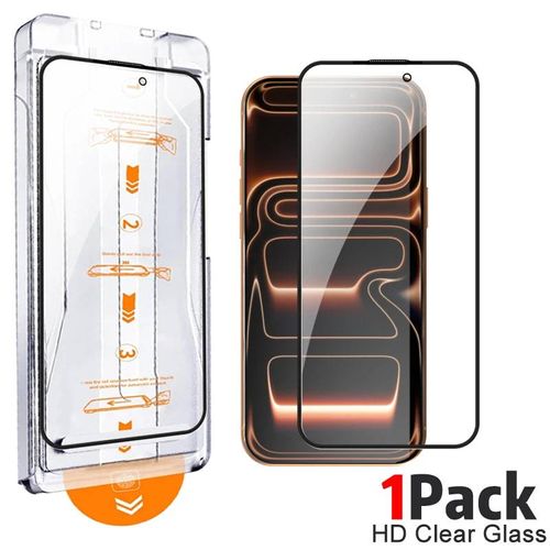 Protecteurs D'écran De Confidentialité En Verre Trempé,Installation Facile,Pour Iphone 17/17 Air/17 Pro/17 Promax,Kit D'alignement Automatique Anti-Espion.Hd Clear Glass-1pack.For Iphone 17
