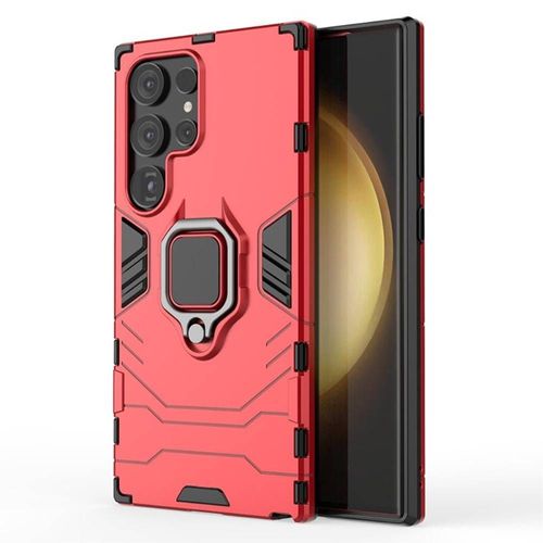 Coque Pour Samsung Galaxy S24 Ultra 5g - Housse Etui Rigide Anti Choc + Film Ecran - Rouge