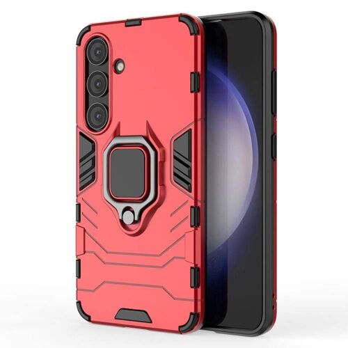 Coque pour Samsung Galaxy S24 5G - housse etui rigide anti choc + film ecran - ROUGE