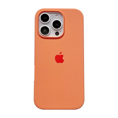 Coque En Silicone D'origine Pour Iphone 13 14 15 16 17 Pro Couverture Officielle Pour Apple Iphone 16 Plus 17 Air 13 14 15 16 17 Pro Max.Orange.Iphone 13 Pro