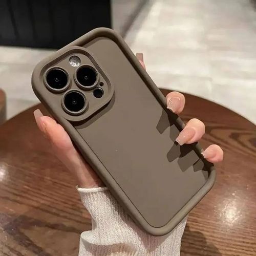 Coque De Téléphone Couleur Bonbon,Étui En Silicone Souple Antichoc Pour Iphone 16 Promax 15 14 Pro Max 13 12 Mini 11xxs Xr 7 8 Plus 6s 5 Se.Brown.For Iphone 6 Plus