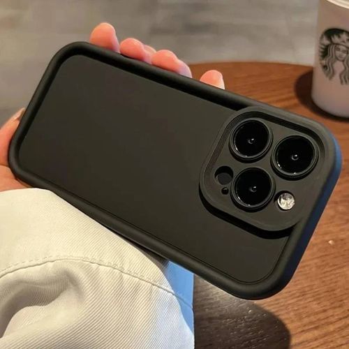 Coque De Téléphone Couleur Bonbon,Étui En Silicone Souple Antichoc Pour Iphone 16 Promax 15 14 Pro Max 13 12 Mini 11xxs Xr 7 8 Plus 6s 5 Se.Black.For Iphone 6 Plus