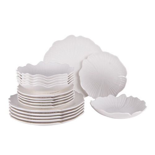 Service D'assiettes Ginkgo 18 Pièces