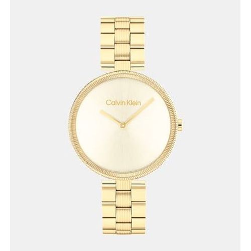 Calvin Klein - Montre Femme Timeless Doré 25100014 - Jaune