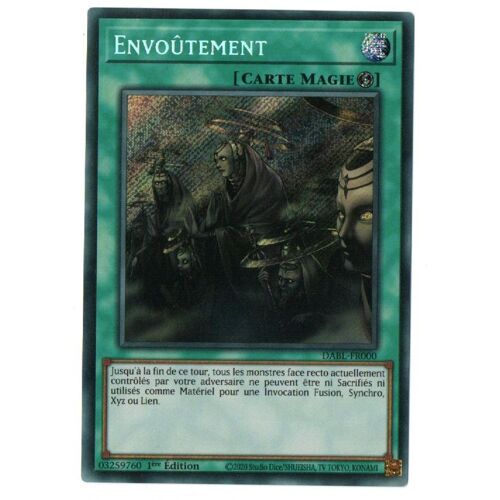 Yu Gi Oh Dabl Fr000 Envoûtement Secrète Rare