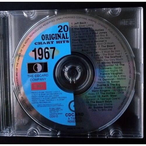 Cd Best Of 20 Original Songs 1967 !!!