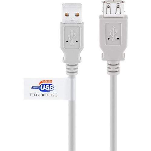 Goobay Câble Rallonge de Recharge USB 2.0 Hi-Speed, 5m