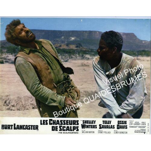 Les Chasseurs De Scalps (The Scalphunters): Jeu B De 9 Photos D'exploitation Cinématographique -Format 21x27 Cm- De Sydney Pollack Avec Burt Lancaster, Shelley Winters, Telly Savalas, Ossie Davis 1968