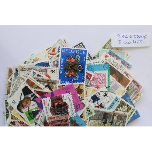 Belgique 300 Timbres Différents