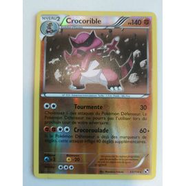 Carte Pokemon Crocorible Holo 65/114 Noir Et Blanc De Base Fr Excellent