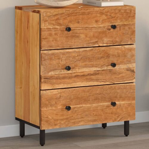 vidaXL Armoire latérale 60x33x75 cm bois massif d'acacia