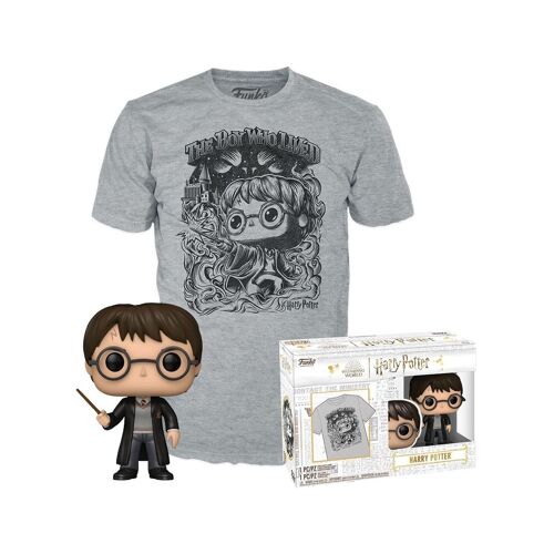 Funko Pop! & Tee: Harry Potter - Harry Potter (Flocked) - Xl