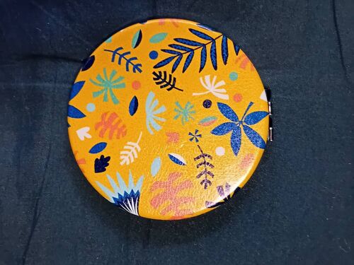 Miroir rond plumetis jaune/ Art et Kraft Catimini