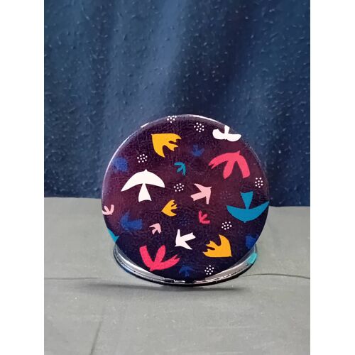 Miroir Plumetis Violet Rond Citron /Art Et Kraft Catimini Violet