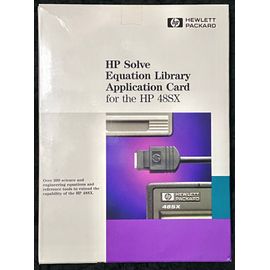 Hewlett Packard Equation Library Application HP 82211A HP 48 calculatrice Français HP 48SX HP48 ordinateur informatique logiciel carte module librairie calculateur équations science ingénieur 82211