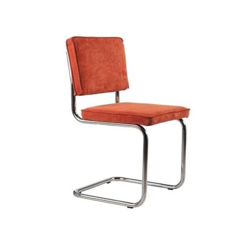 Zuiver - Lot 2 Chaises Ridge Rib - Orange