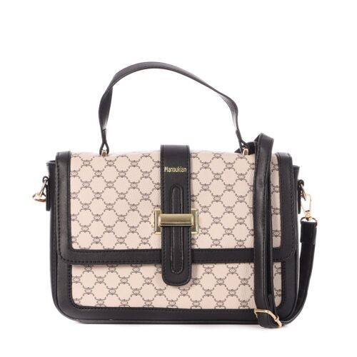 Sac à main Noir/Écru Femme Manoukian Paola