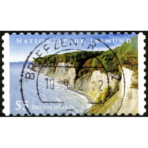 Timbre Oblitéré Deutschland, National Park Jasmund, 55