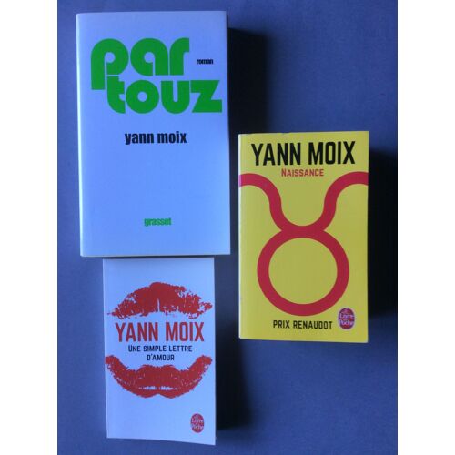 Yann Moix - Lot De 3 Livres