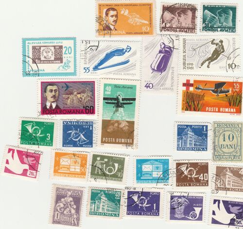 25 Timbres Oblitérés De Roumanie Emis Entre 1911 Et 1973