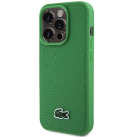 Coque Officielle Lacoste Iphone 15 Pro-Max Petit Pique Woven Vert Magsafe