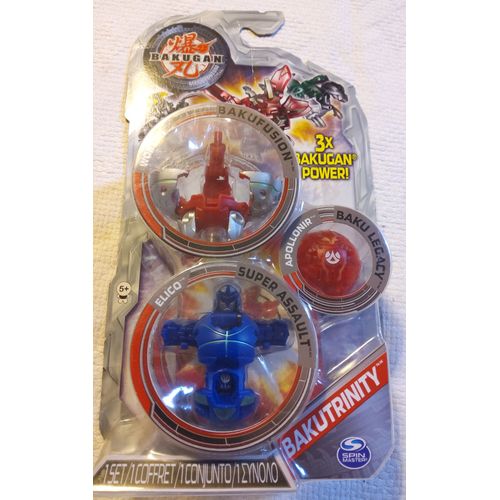 Bakugan Bakutrinity Mechtanium Surge : Apollonir Translucide + Worton + Elico