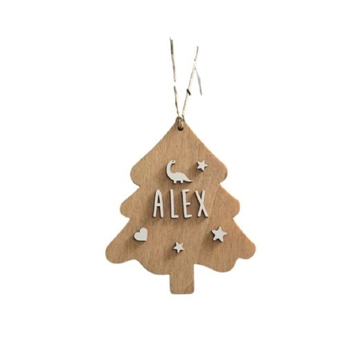 Arbre De Noël Personnalisable Bois Naturel