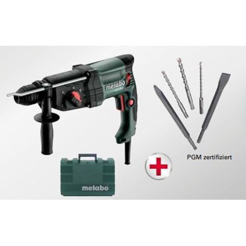 Metabo Set marteau combiné KHE 2245 + SDS-plus set de forets/burins SP 5 pièces (691230000)