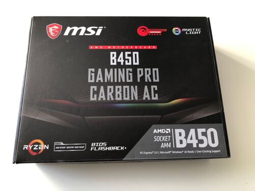 Carte mère MSI B450 GAMING PRO CARBON AC + Ryzen7 3700X