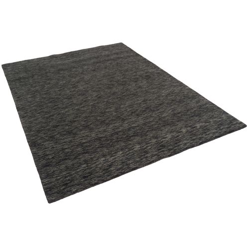 Pergamon Laine Naturel Tapis Gabbeh Unicolore Anthracite 200x200 Cm