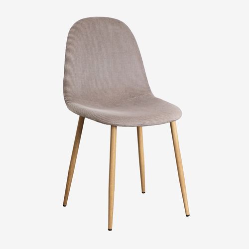 Pack de 4 chaises de salle à manger Glamm Bois naturel
