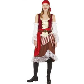Déguisement Pirate Femme - Ptit Clown - Robe S/M - Multicolore - Accessoires Inclus