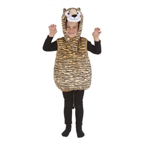 Déguisement Tigre Enfant Ptitclown - Marron - Polyester - Intérieur - 3 Ans