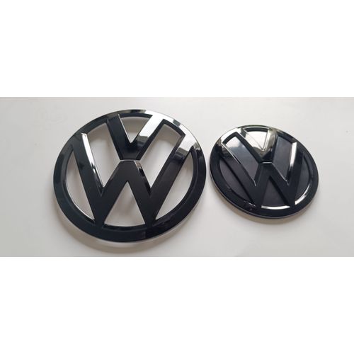 Pack Emblème Vw Transporter T6 Avant Et Arrière Noir Brillant Pour Vw T6