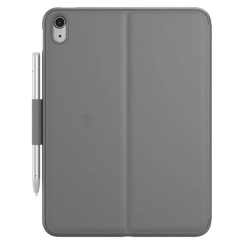 Logitech Slim Folio - Clavier et étui - sans fil - Bluetooth LE - AZERTY - Français - gris oxford - pour Apple 10.9-inch iPad (10ème génération)