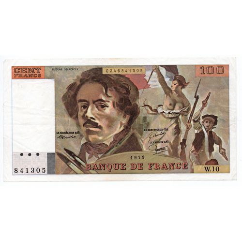 Billet De 100 Francs Delacroix, 1979 Modifié, F 69-02 B, Ttb