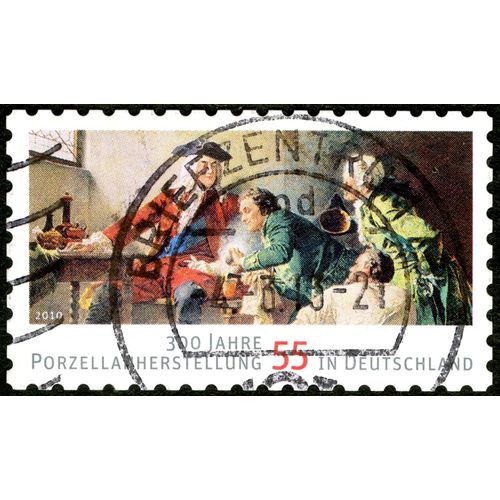 Timbre Oblitéré 300 Jahre Porzellanherstelling In Deutschland, 2010, 55