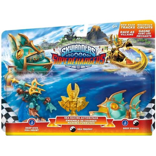 Aral Skylanders SuperChargers - Racing Pack Sea : Deep Dive Gill Grunt + Reef Ripper + Villain Sea Trophy