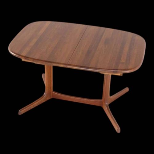 Dyrlund Ovale 1x Table Manger Extensible Apossorvadapos En Teck Design Danois Vintage Bois