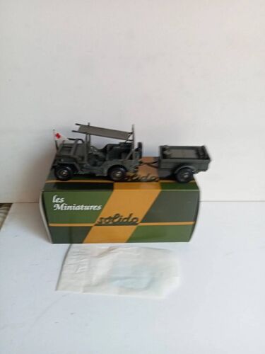 Solido Militaire La Jeep Willlys Sanitaire Neuf Avec Accessoires 1/43 07/1982