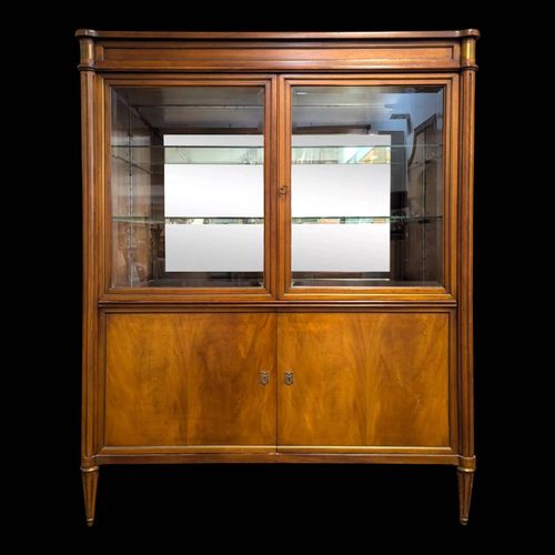 Vitrine En Merisier De Style Louis Xvi Bois