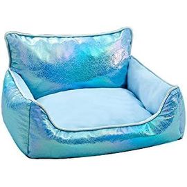 Nid D'Animal Domestique Chenil Pelable Universel Imperméable Amovible De Quatre Saisons De Maison De Chien 70 X 50 X 20cm Cyan