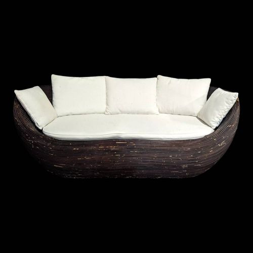 Banquette En Rotin Marron Marron