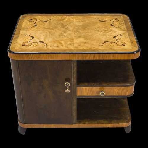 Meuble Bar Art Dco Avec Incrustations 1930 Bois