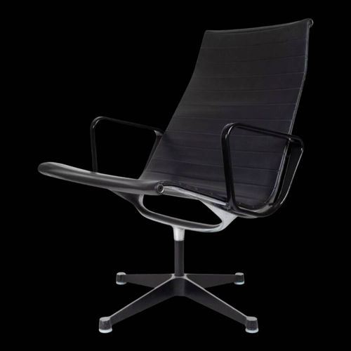 Fauteuil Lounge Eames Ea 116 Triple Noir Trs Ancien Par Herman Miller Noir