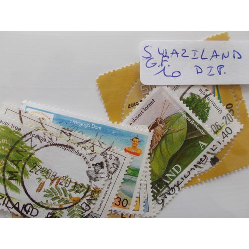 Swaziland 10 Timbres Différents Grands Formats