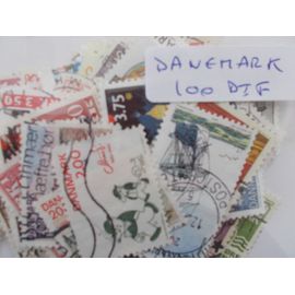 Danemark 100 Timbres Différents